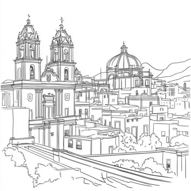 mexico para colorir 43