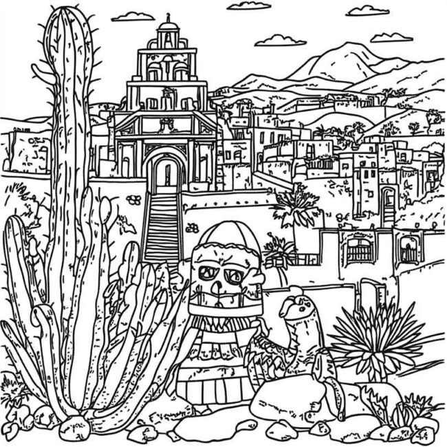 mexico para colorir 30