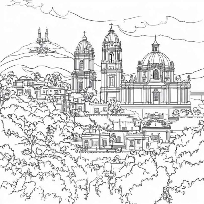 mexico para colorir 38