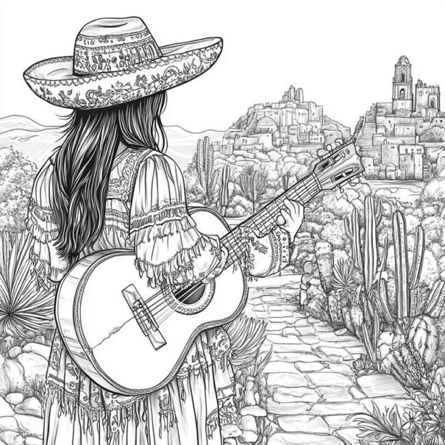mexico para colorir 10
