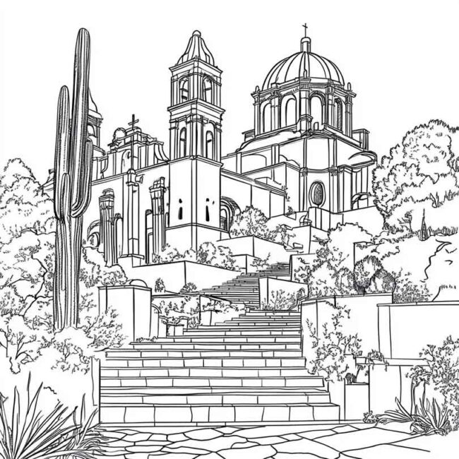 mexico para colorir 36
