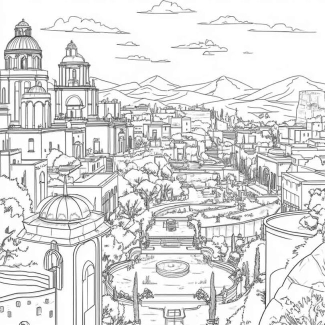 mexico para colorir 33