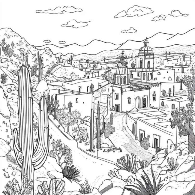 mexico para colorir 28