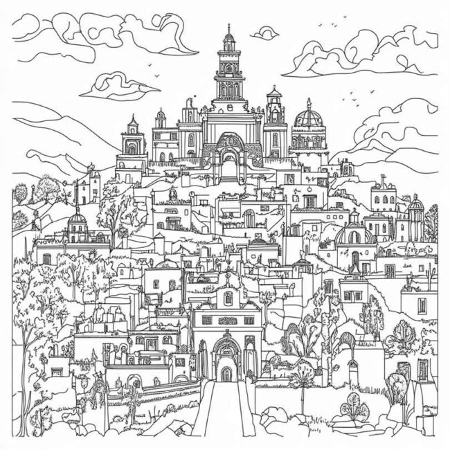 mexico para colorir 32