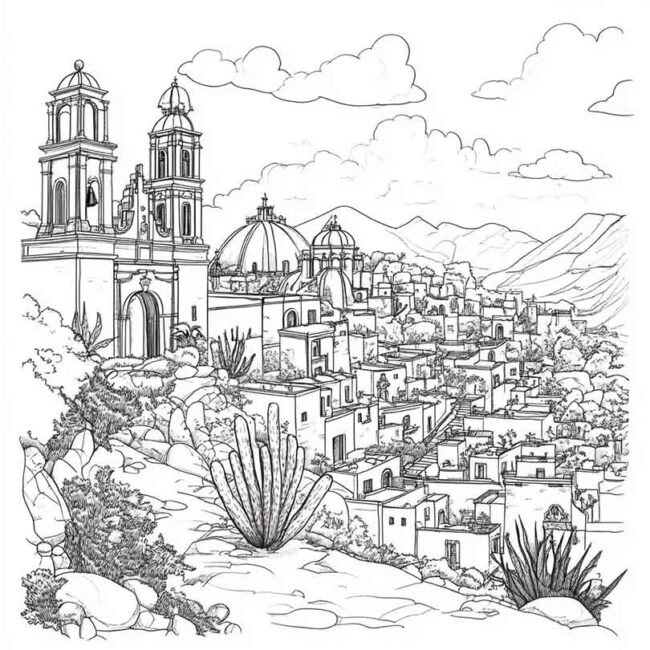 mexico para colorir 34