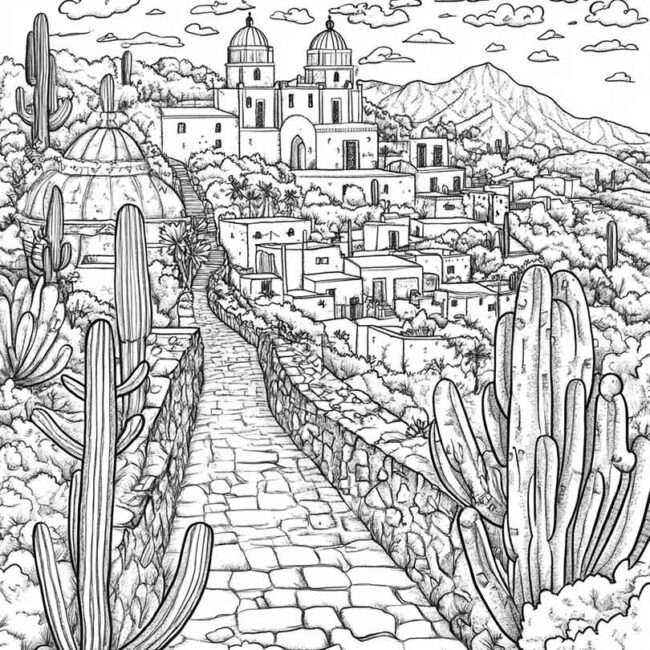 mexico para colorir 1