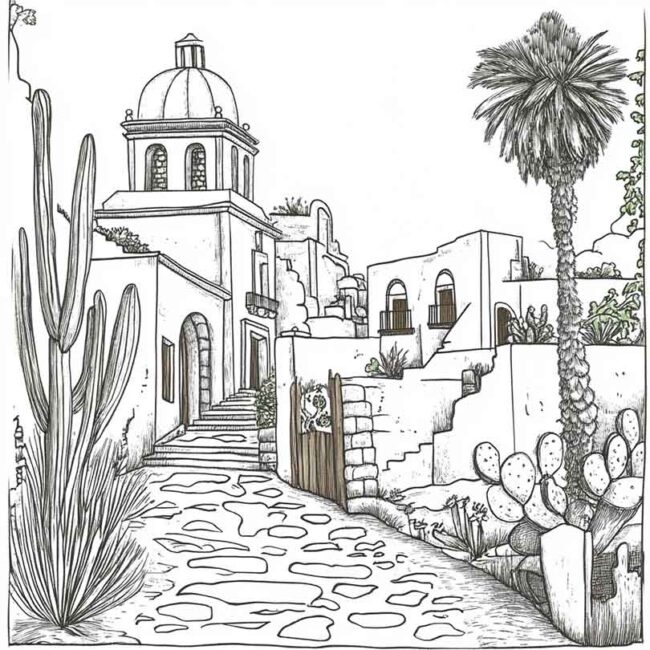 mexico para colorir 27