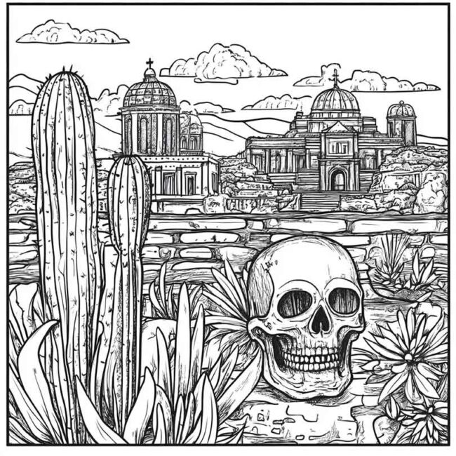 mexico para colorir 24