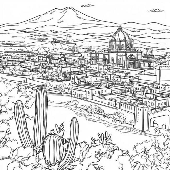 mexico para colorir 31