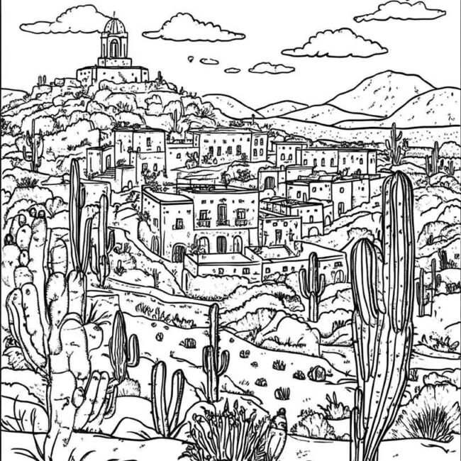 mexico para colorir 23