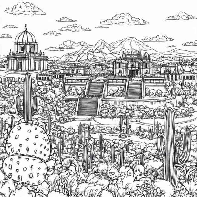 mexico para colorir 11
