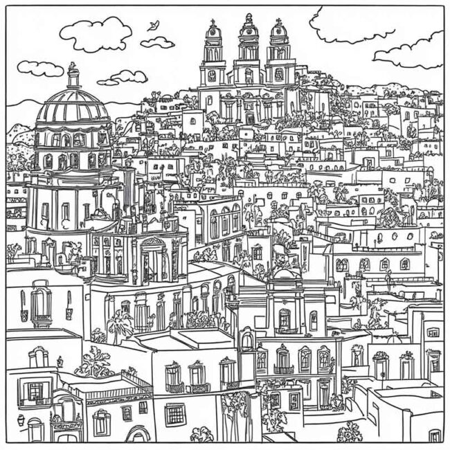 mexico para colorir 20