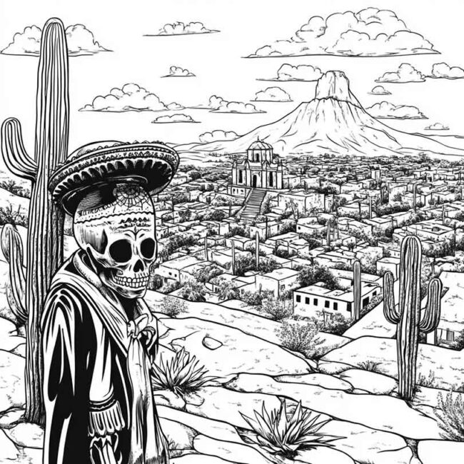 mexico para colorir 45