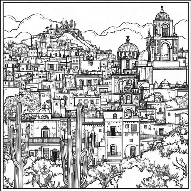 mexico para colorir 19