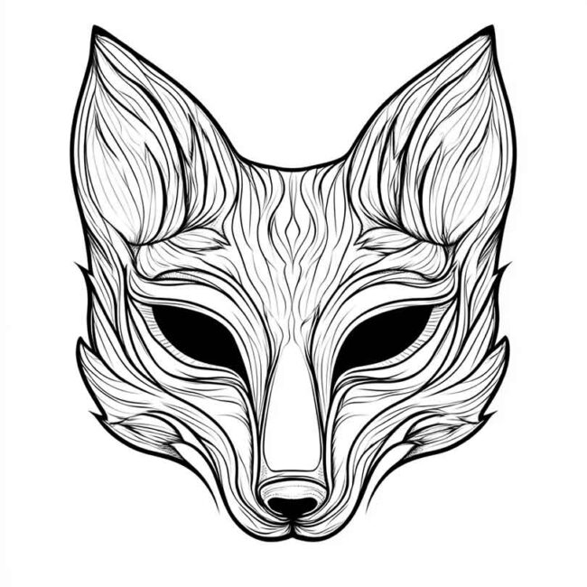 mascaras de raposa para colorir 22 mascaras de raposa para colorir 22