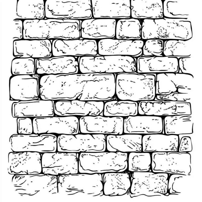 PAREDE DE TIJOLOS PARA COLORIR 38