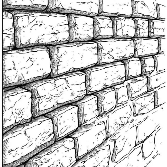 PAREDE DE TIJOLOS PARA COLORIR 6