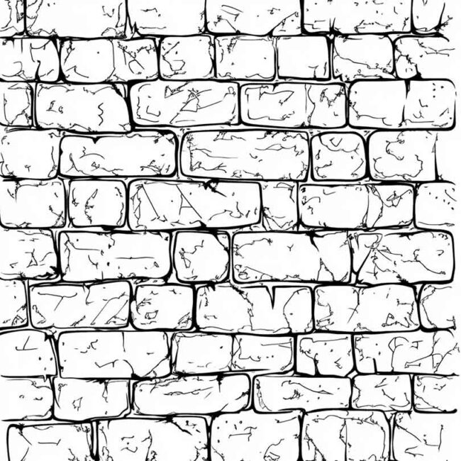 PAREDE DE TIJOLOS PARA COLORIR 28