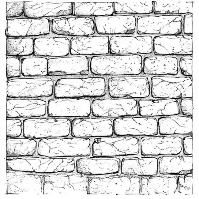 PAREDE DE TIJOLOS PARA COLORIR 4