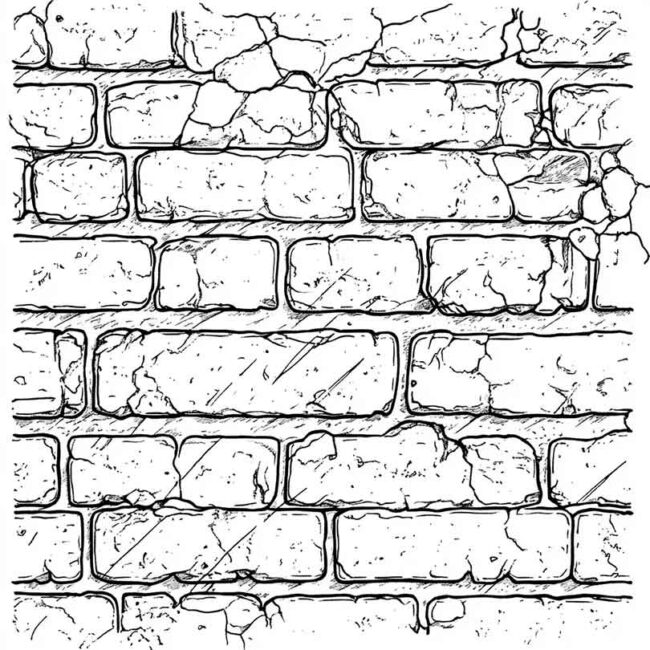 PAREDE DE TIJOLOS PARA COLORIR 23