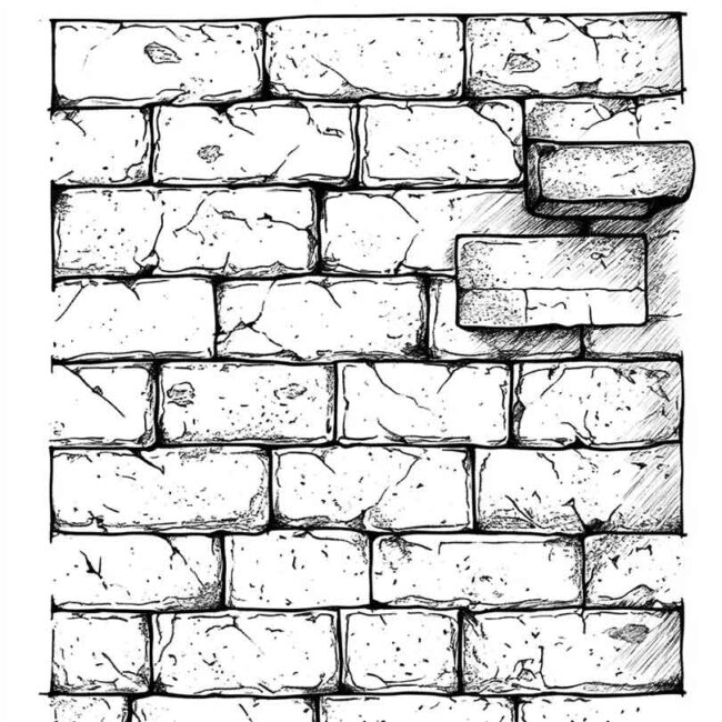 PAREDE DE TIJOLOS PARA COLORIR 19