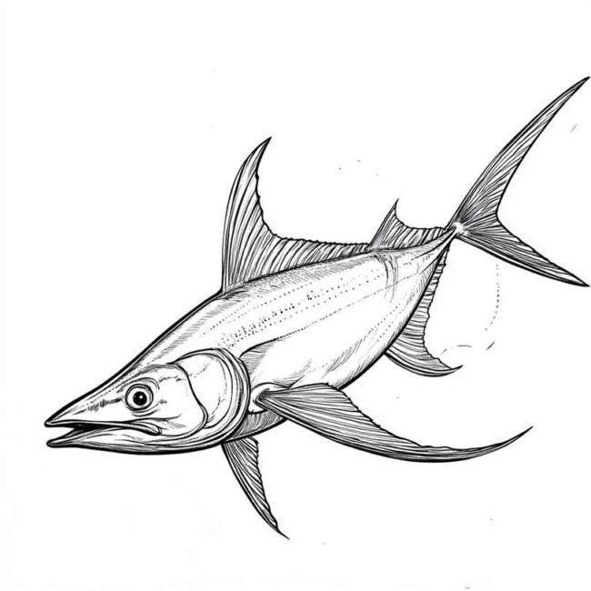 peixe espada para colorir 39
