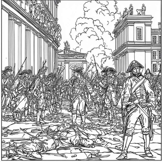 pintura de revolucao francesa para colorir 6