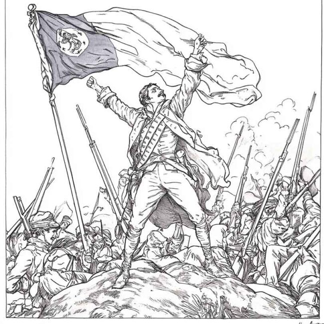 pintura de revolucao francesa para colorir 22