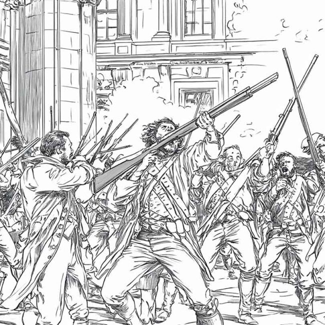 pintura de revolucao francesa para colorir 13