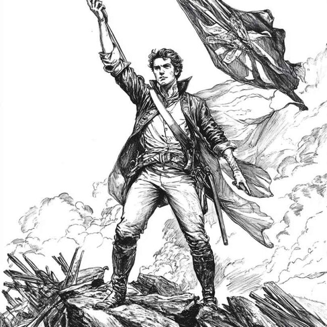 pintura de revolucao francesa para colorir 23