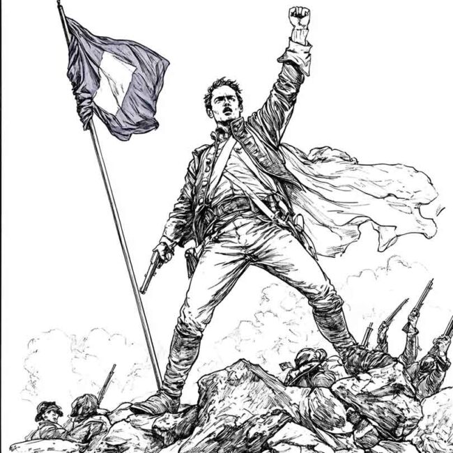 pintura de revolucao francesa para colorir 27