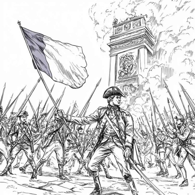 pintura de revolucao francesa para colorir 18