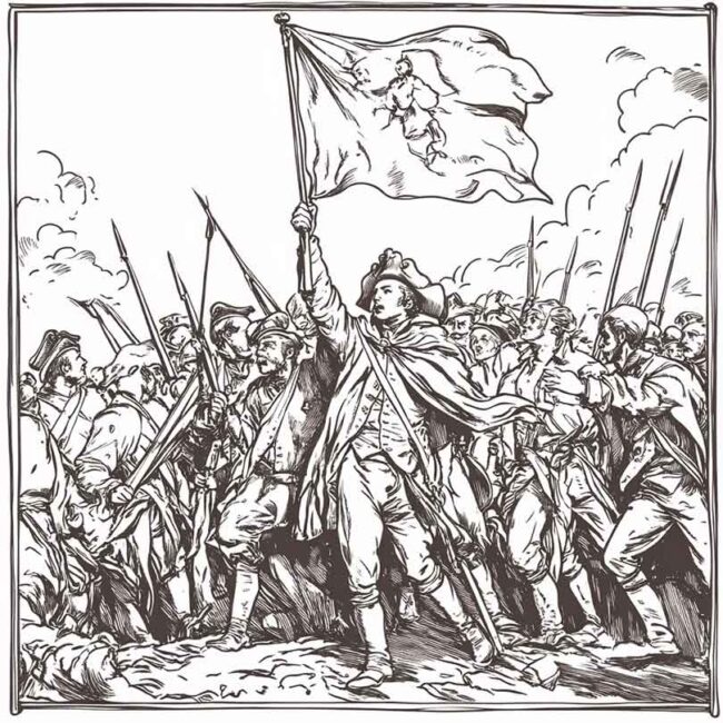 pintura de revolucao francesa para colorir 17