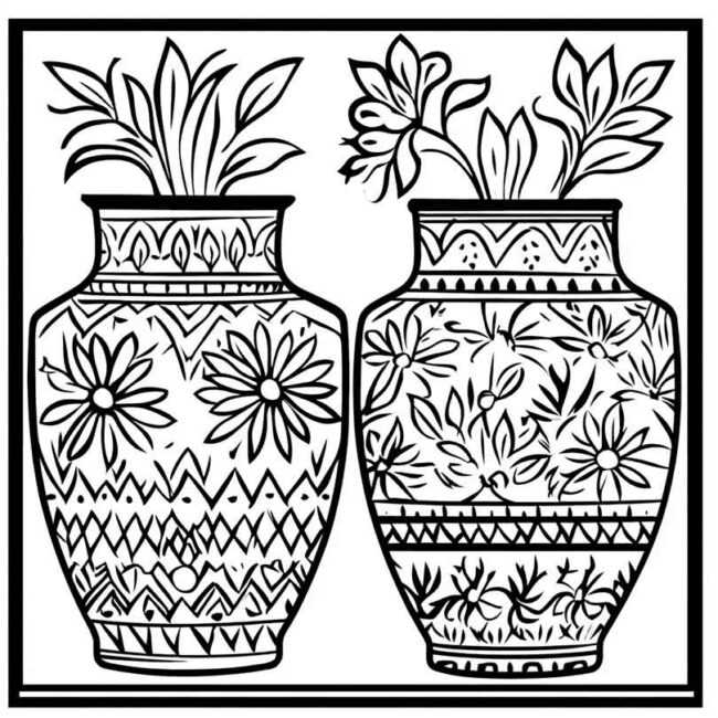 vaso indigena para colorir 38