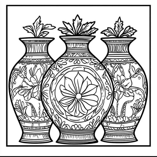 vaso indigena para colorir 30