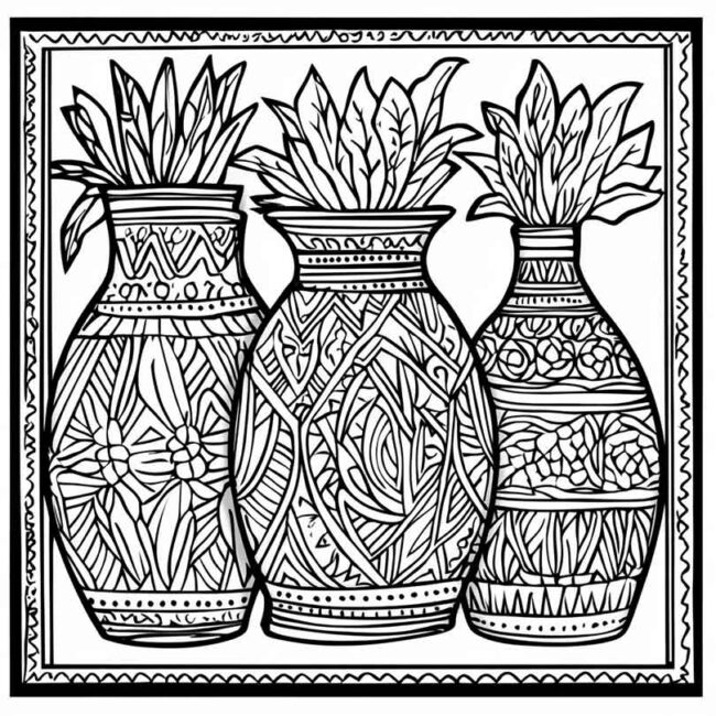 vaso indigena para colorir 12