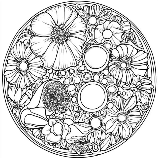 celula vegetal para colorir 1