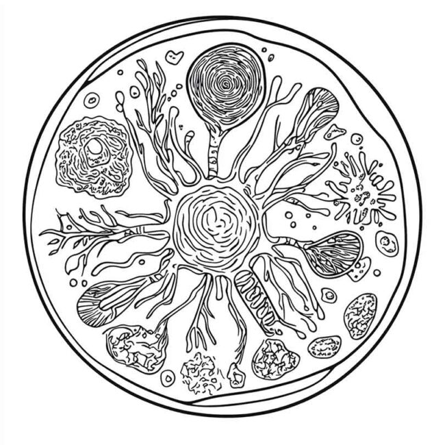 celula vegetal para colorir 31
