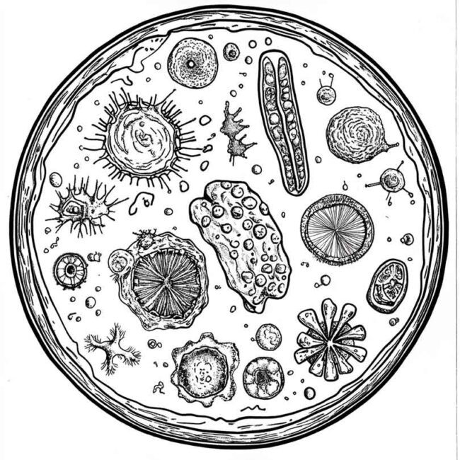 celula vegetal para colorir 26