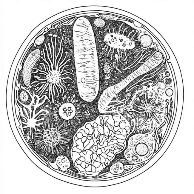 celula vegetal para colorir 18