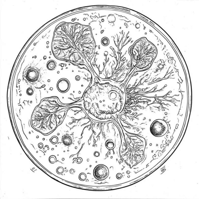 celula vegetal para colorir 23