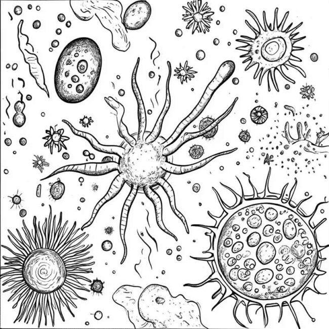 celula vegetal para colorir 25