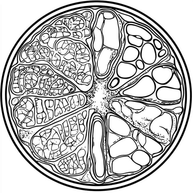 celula vegetal para colorir 37