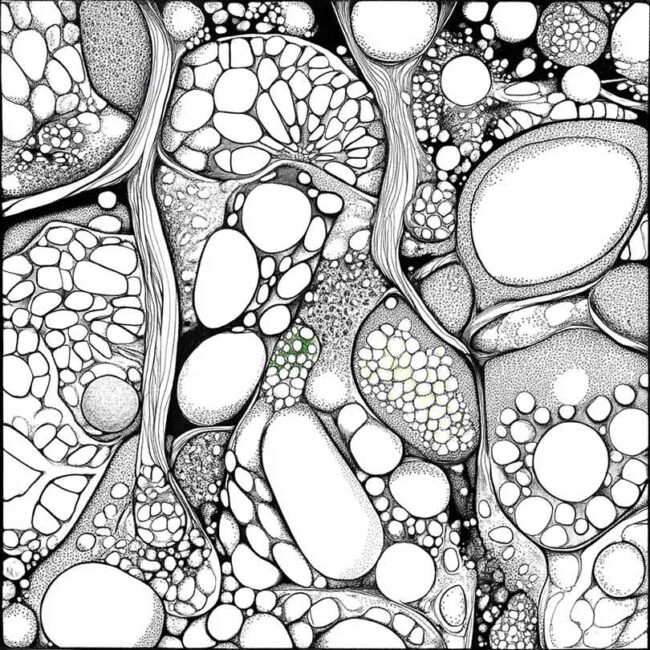 celula vegetal para colorir 5