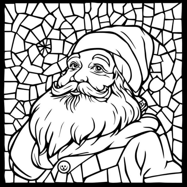 mosaico de natal para colorir 48