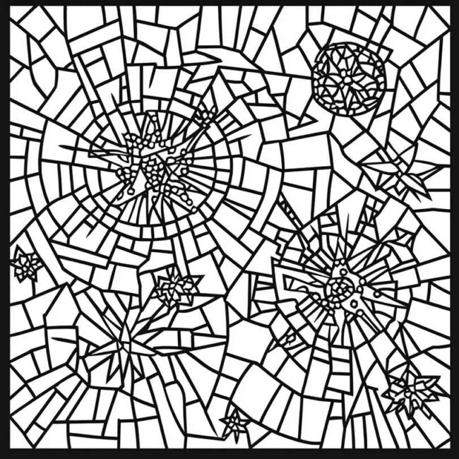 mosaico de natal para colorir 28