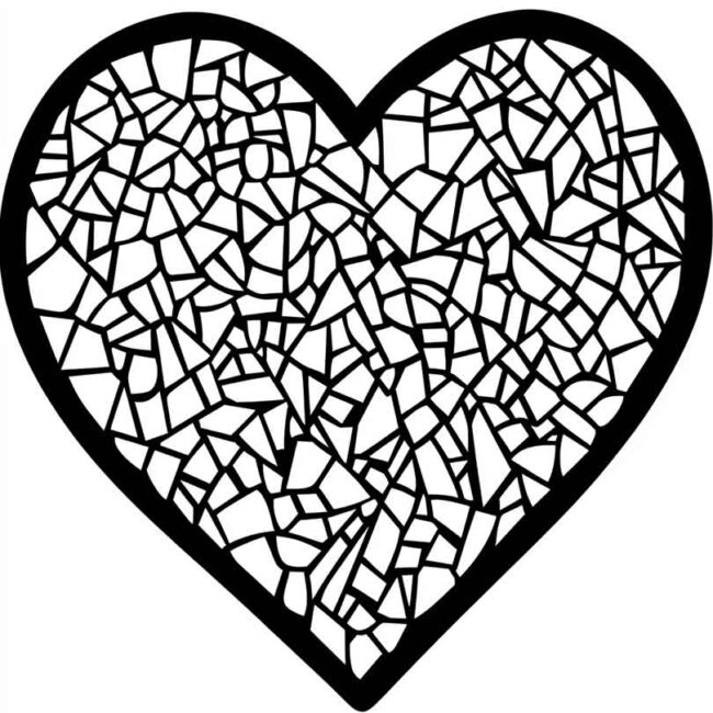 mosaico de coracao para colorir 41 mosaico de coracao para colorir 41