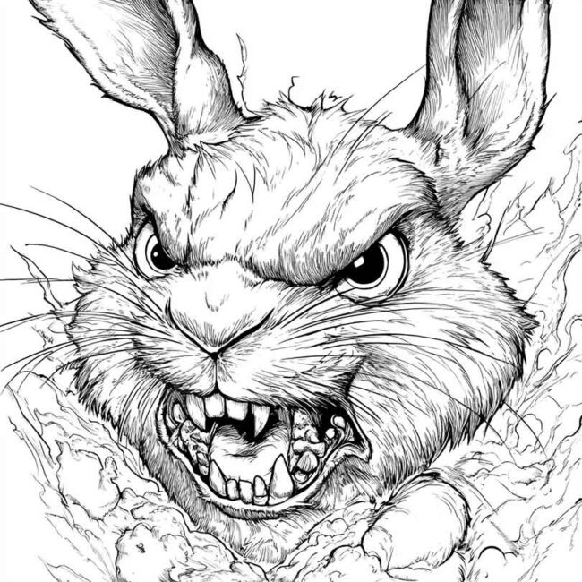 coelho para colorir 2