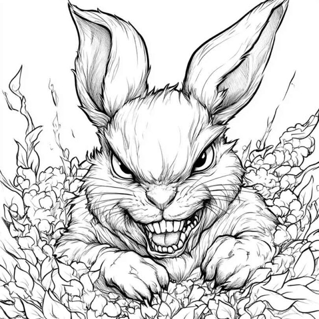 coelho para colorir 3
