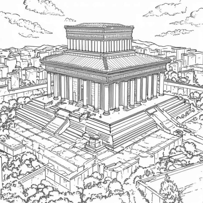 templo de salomao para colorir 8 templo de salomao para colorir 8